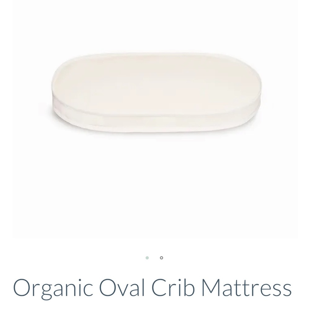 Naturepedic oval bassinet mattress